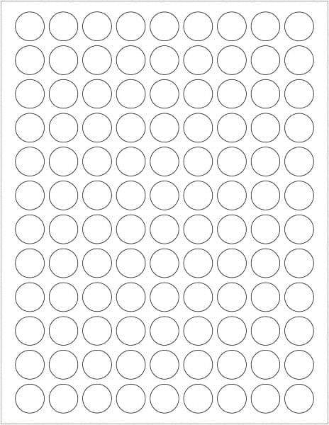 Tape Logic - 3/4" Long, White Paper Laser Label - For Laser Printers - USA Tool & Supply