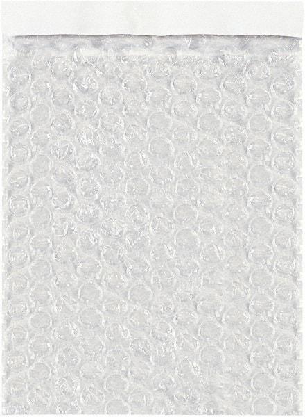 Made in USA - 15 x 15-1/2", Self-Seal Bubble Pouches - Clear - USA Tool & Supply