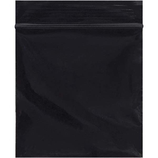 Value Collection - 3 x 3", 2 mil Reclosable Polybags - Black - USA Tool & Supply