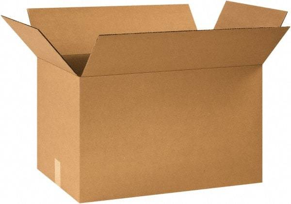 Made in USA - 16" Wide x 26" Long x 16" High Rectangle Corrugated Shipping Box - 1 Wall, Kraft (Color), 65 Lb Capacity - USA Tool & Supply