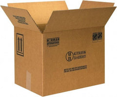 Made in USA - 11-3/8" Wide x 16-3/8" Long x 12-5/16" High Rectangle Corrugated Shipping Box - 1 Wall, Kraft (Color), 95 Lb Capacity - USA Tool & Supply
