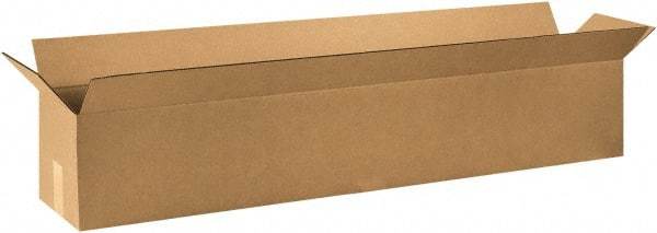 Made in USA - 10" Wide x 48" Long x 10" High Rectangle Corrugated Shipping Box - 1 Wall, Kraft (Color), 65 Lb Capacity - USA Tool & Supply