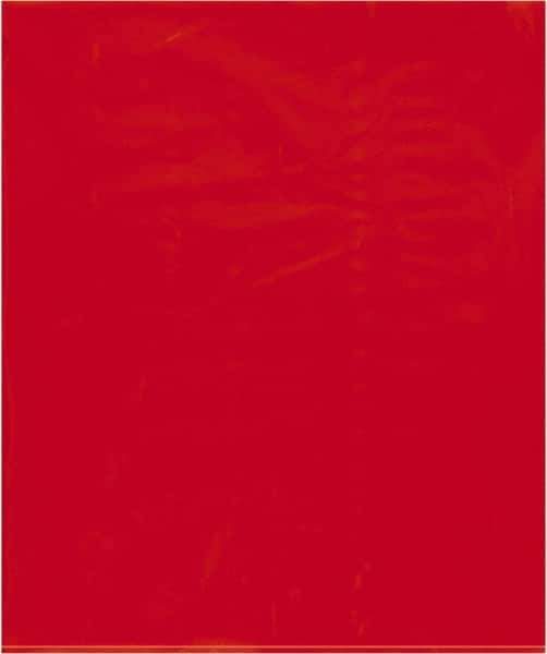 Value Collection - 15 x 18", 2 mil Flat Polybags - Red - USA Tool & Supply