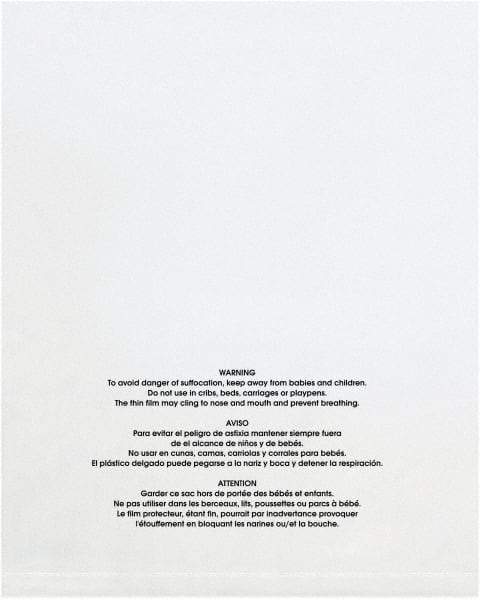 Value Collection - 9 x 12", 2 mil Flat Suffocation Warning Polybags - Clear - USA Tool & Supply