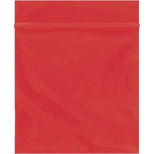 Value Collection - 3 x 3", 2 mil Reclosable Polybags - Red - USA Tool & Supply