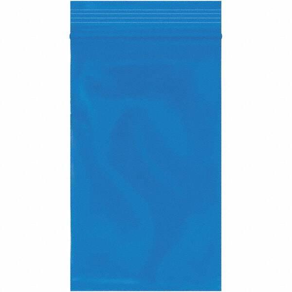 Value Collection - 3 x 5", 2 mil Reclosable Polybags - Blue - USA Tool & Supply