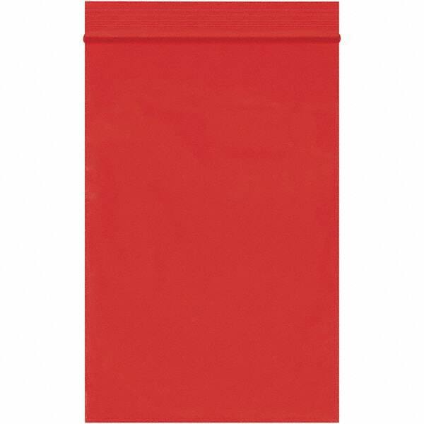 Value Collection - 4 x 6", 2 mil Reclosable Polybags - Red - USA Tool & Supply
