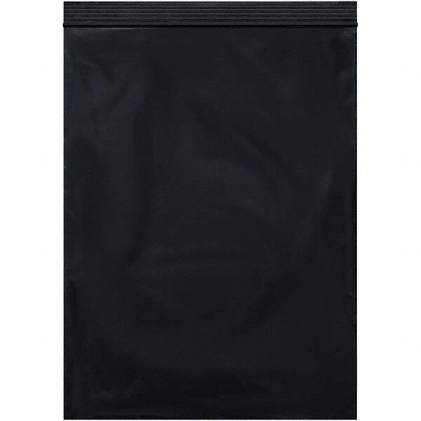 Value Collection - 9 x 12", 2 mil Reclosable Polybags - Black - USA Tool & Supply