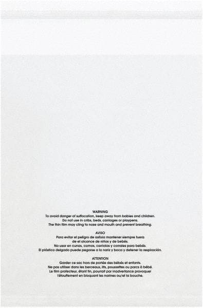 Value Collection - 9 x 12", 1.5 mil Resealable Suffocation Warning Polybags - Clear - USA Tool & Supply