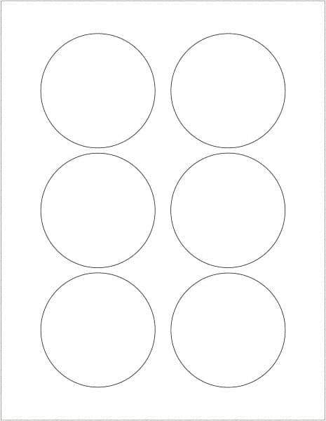 Tape Logic - 3" Long, White Paper Laser Label - For Laser Printers - USA Tool & Supply