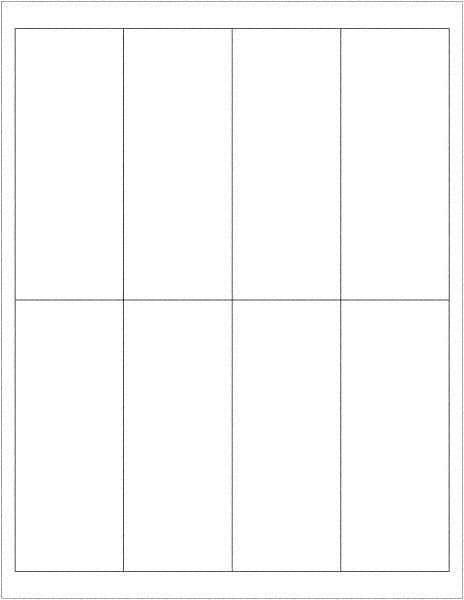Tape Logic - 5" Long, White Paper Laser Label - For Laser Printers - USA Tool & Supply