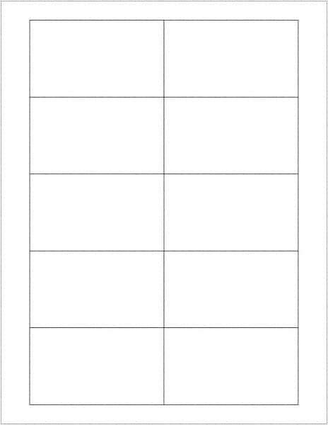 Tape Logic - 3-1/2" Long, White Paper Laser Label - For Laser Printers - USA Tool & Supply