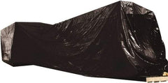 Made in USA - 100' Long x 20' Wide Polyethylene Plastic Film - Black, Case - USA Tool & Supply