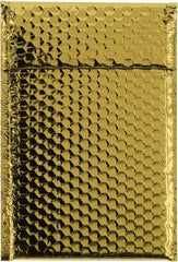 Made in USA - 11" Long x 7-1/2" Wide Peel-Off Self-Seal Bubble Mailer - Gold - USA Tool & Supply