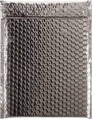 Made in USA - 11-1/2" Long x 9" Wide Peel-Off Self-Seal Bubble Mailer - Silver - USA Tool & Supply