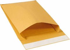 Made in USA - 15" Long x 12" Wide Peel-Off Self-Seal Natural Kraft Envelope - Kraft - USA Tool & Supply
