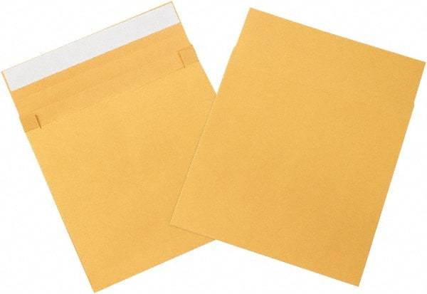 Made in USA - 12" Long x 10" Wide Peel-Off Self-Seal Natural Kraft Envelope - Kraft - USA Tool & Supply