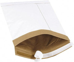 Made in USA - 12" Long x 7-1/4" Wide Peel-Off Self-Seal Padded Mailer - White - USA Tool & Supply