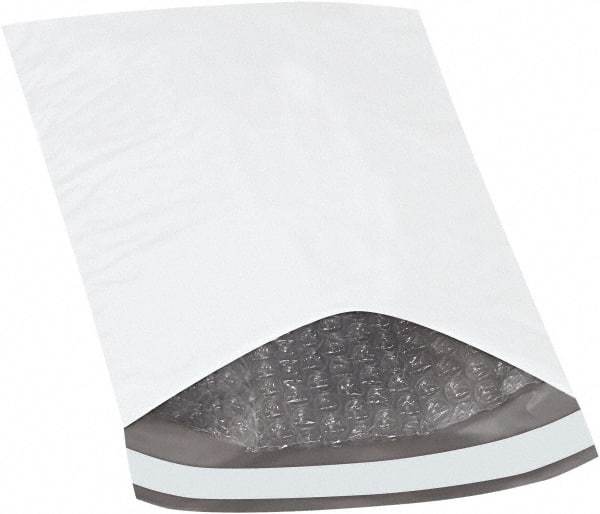 Made in USA - 10" Long x 6-1/2" Wide Peel-Off Self-Seal Padded Mailer - White - USA Tool & Supply