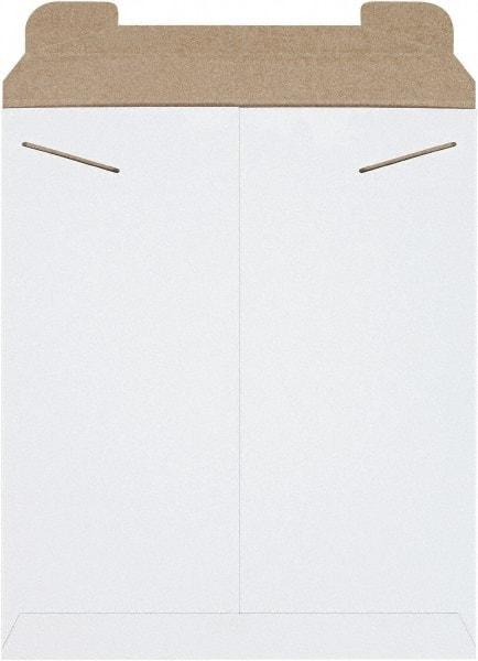 Made in USA - 15" Long x 12-3/4" Wide Regular Flat Mailer - White - USA Tool & Supply