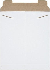 Made in USA - 15" Long x 12-3/4" Wide Regular Flat Mailer - White - USA Tool & Supply