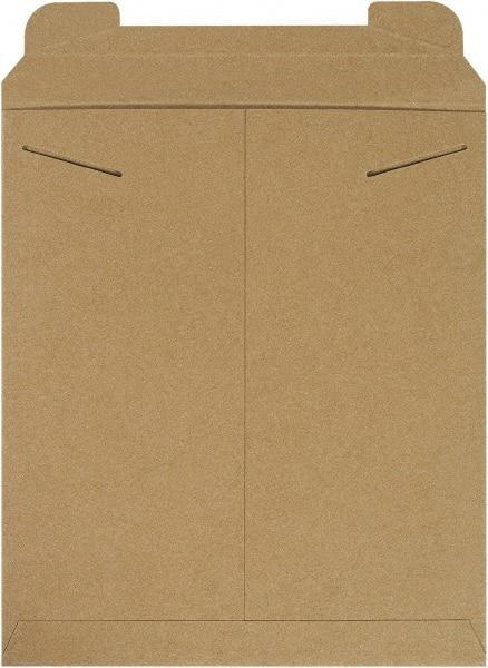 Made in USA - 15" Long x 12-3/4" Wide Regular Flat Mailer - Kraft - USA Tool & Supply