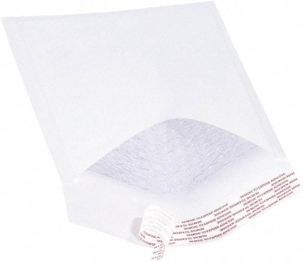 Value Collection - 10" Long x 6" Wide Peel-Off Self-Seal Bubble Mailer - White - USA Tool & Supply
