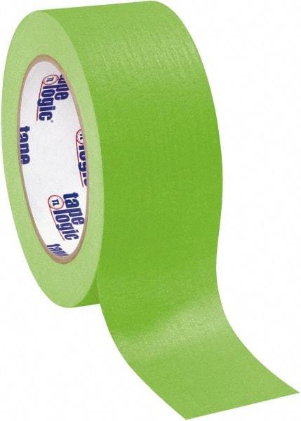 Tape Logic - 2" Wide x 60 Yd Long Green Crepe Paper Masking Tape - 4.9 mil Thick - USA Tool & Supply