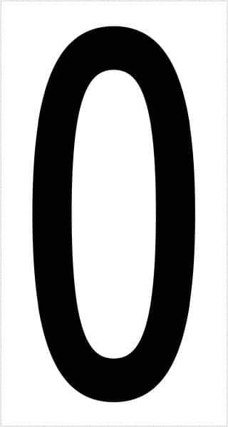 Tape Logic - 3-1/2" Long, Black/White Vinyl Letters - For Multi-Use - USA Tool & Supply