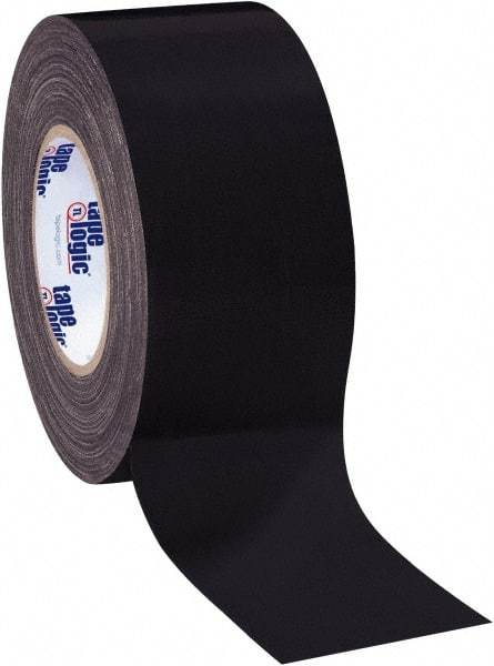 Tape Logic - 3" x 60 Yds Black Duct Tape - 10 mil, Rubber Adhesive - USA Tool & Supply