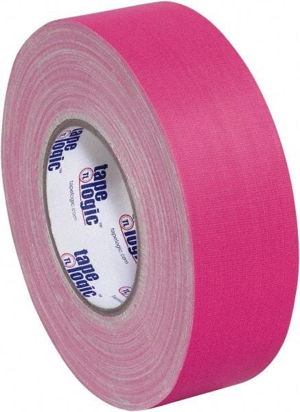 Tape Logic - 2" x 50 Yds Fluorescent Pink Gaffers Tape - 11 mil, Rubber Adhesive - USA Tool & Supply