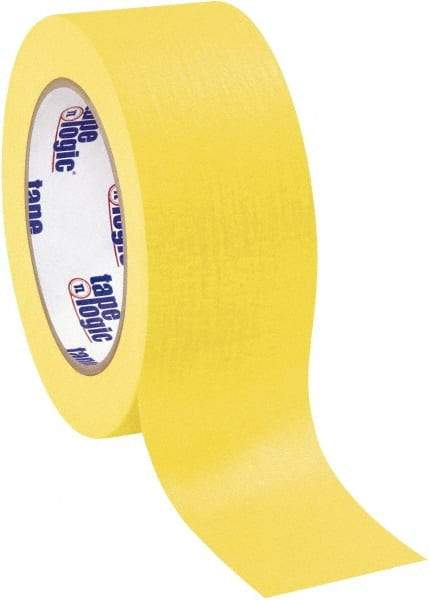 Tape Logic - 2" Wide x 60 Yd Long Yellow Crepe Paper Masking Tape - 4.9 mil Thick - USA Tool & Supply