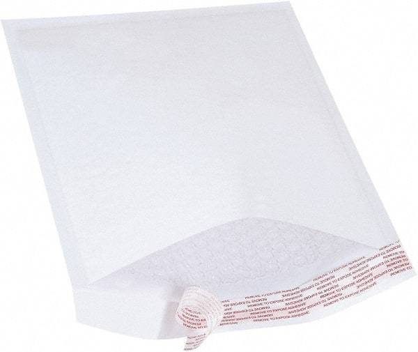 Value Collection - 12" Long x 8-1/2" Wide Peel-Off Self-Seal Bubble Mailer - White - USA Tool & Supply