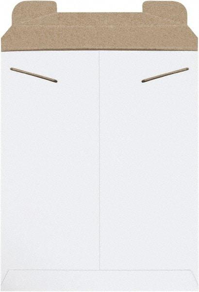 Made in USA - 13-1/2" Long x 11" Wide Regular Flat Mailer - White - USA Tool & Supply