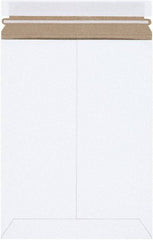 Made in USA - 11-1/2" Long x 9" Wide Peel-Off Self-Seal Flat Mailer - White - USA Tool & Supply