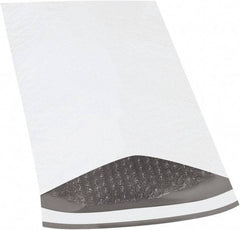 Made in USA - 14-1/2" Long x 8-1/2" Wide Peel-Off Self-Seal Padded Mailer - White - USA Tool & Supply