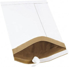 Made in USA - 14-1/2" Long x 8-1/2" Wide Peel-Off Self-Seal Padded Mailer - White - USA Tool & Supply