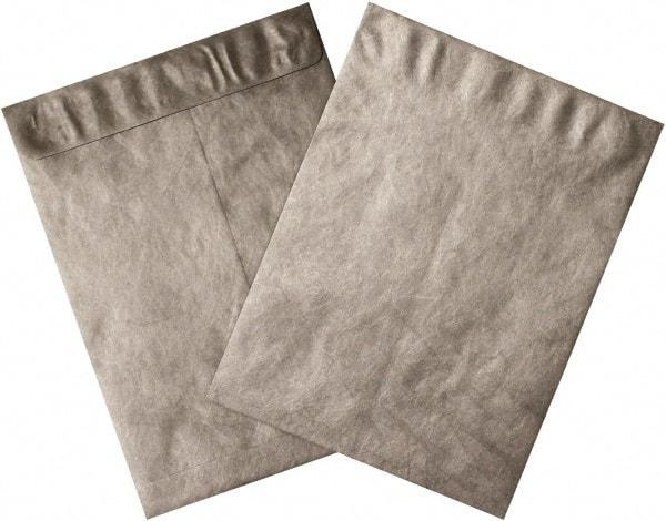 Dupont - 12" Long x 9" Wide Peel-Off Self-Seal Tyvek Flat Catalog Envelopes - Silver - USA Tool & Supply