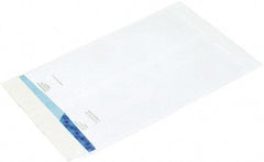 Made in USA - 12" Long x 9" Wide Peel-Off Self-Seal Flat Envelope - White - USA Tool & Supply