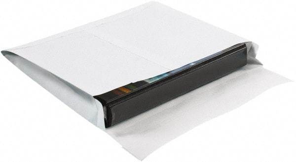 Made in USA - 16" Long x 12" Wide Peel-Off Self-Seal Expandable Envelope - White - USA Tool & Supply