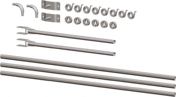 Buyers Products - Aluminum Universal Tarp Arm Kit - 146" Long, Silver, For Use with 8 to 19' Dump Bodies - USA Tool & Supply