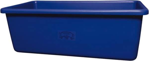 Remco - 70 Gal Blue Rectangular Polyethylene Tub - 17" High x 26-1/2" Diam - USA Tool & Supply