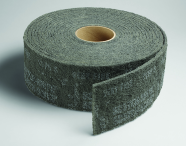 4'' x 30 ft. - Grade S Very Fine Grit - Scotch-Brite Clean & Finish Non Woven Abrasive Roll - USA Tool & Supply