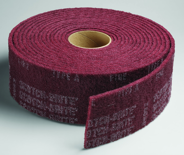 4'' x 30 ft. - Grade A Medium Grit - Scotch-Brite Clean & Finish Non Woven Abrasive Roll - USA Tool & Supply