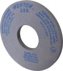 Norton - 14" Diam x 5" Hole x 1" Thick, J Hardness, 46 Grit Surface Grinding Wheel - Aluminum Oxide, Type 1, Coarse Grade, 1,800 Max RPM, Vitrified Bond, No Recess - USA Tool & Supply