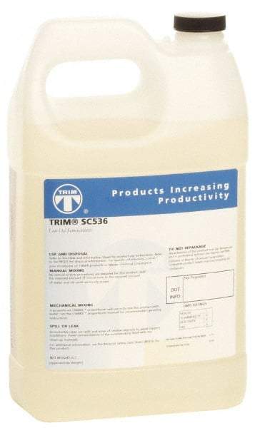 Master Fluid Solutions - Trim SC536, 1 Gal Bottle Cutting & Grinding Fluid - Semisynthetic, For Drilling, Reaming, Tapping - USA Tool & Supply