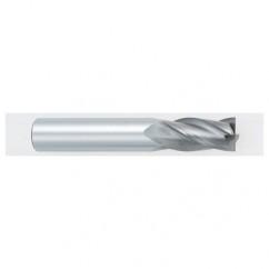 1/4 Dia. x 2-1/2 Overall Length 4-Flute Square End Solid Carbide SE End Mill-Round Shank-Center Cutting-TiAlN - USA Tool & Supply