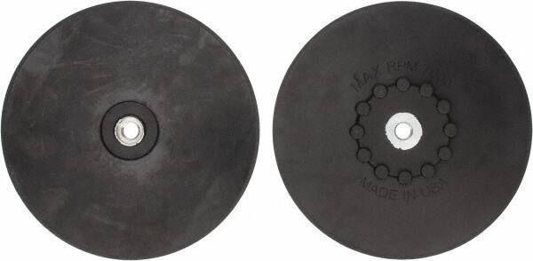 Made in USA - 9" Diam Quick-Change Disc Backing Pad - Medium Density, 7,000 RPM, Speed-Lok Compatible - USA Tool & Supply