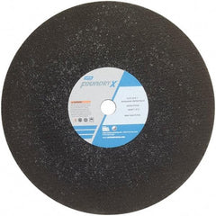 Norton - 16" Zirconia Alumina Cutoff Wheel - 5/32" Thick, 1" Arbor - USA Tool & Supply