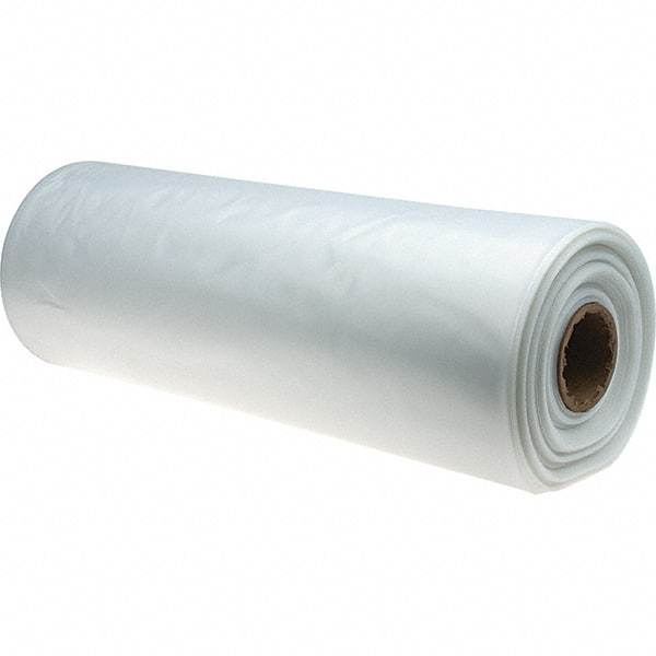 PRO-SOURCE - 6 mil Thick, Heavy-Duty Trash Bags - Linear Low-Density Polyethylene (LLDPE), Flat Pack Dispenser, 24" Wide x 42" High, Clear - USA Tool & Supply